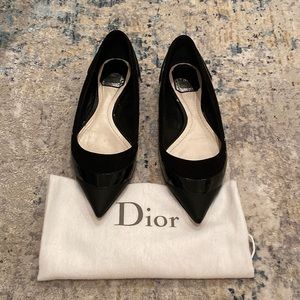 Great Condition Black Dior Flats Size 38.5
